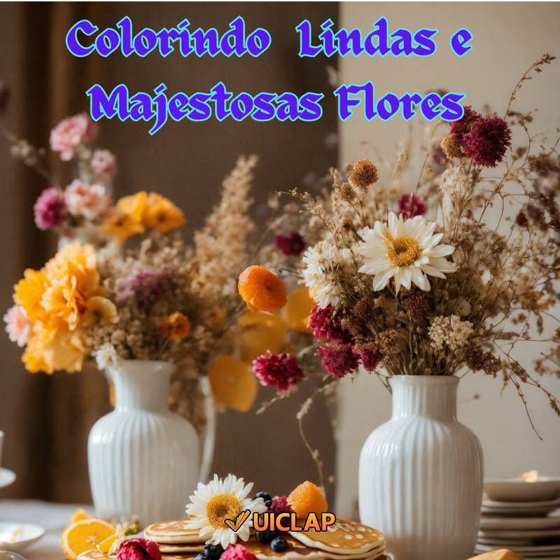 Colorindo Lindas e Majestosas Flores!