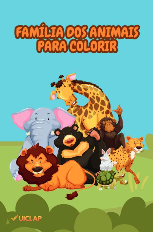 Família Dos Animais Para Colorir