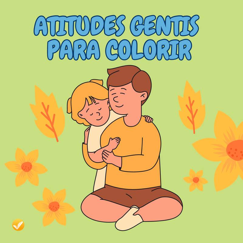 Atitudes Gentis Para Colorir