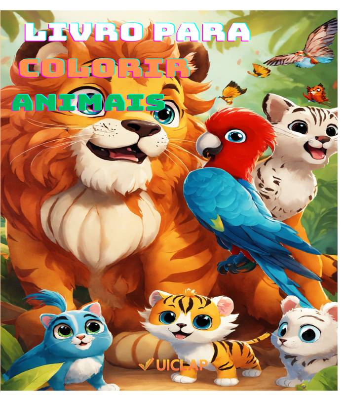 Livro de colorir animais