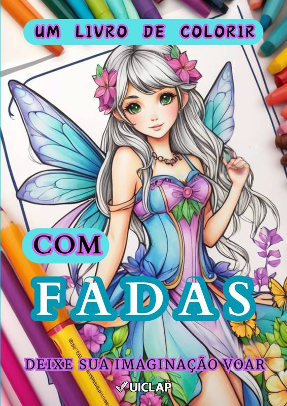 Um Livro de Colorir Com Fadas