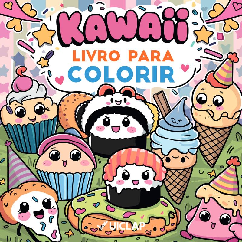 Kawai - Livro de Colorir