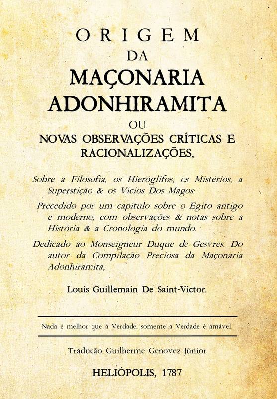 Origem da Maçonaria Adonhiramita