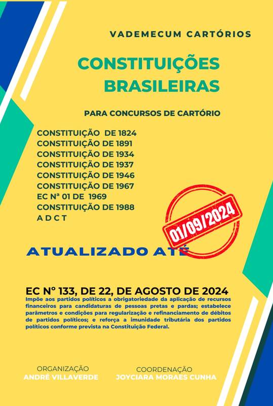 VADEMECUM CARTÓRIOS - CONSTITUIÇÕES DO BRASIL