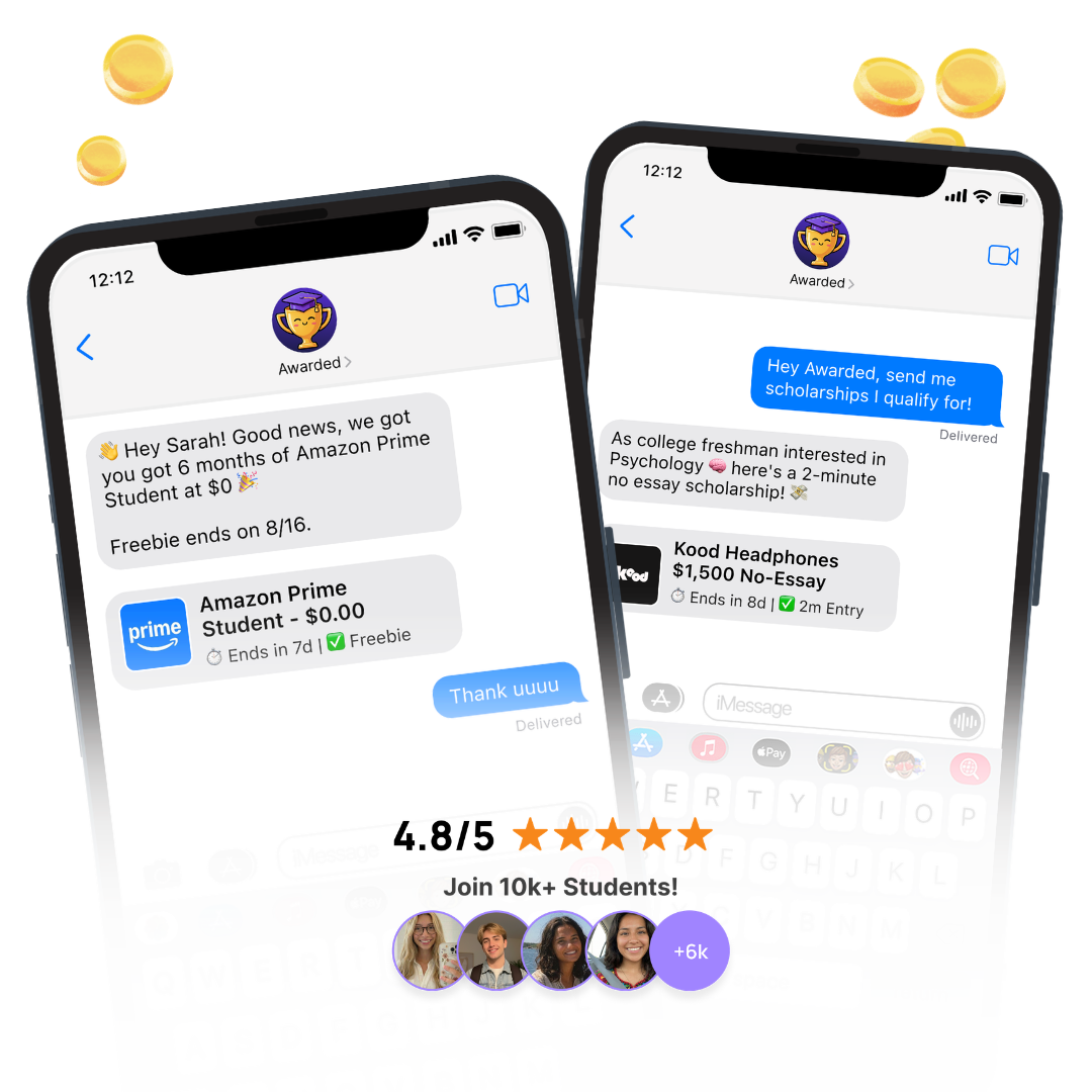 Message conversation — win scholarships from your texts