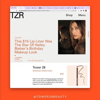 One of the top publications of @tower28beauty which has 1.7K likes and 40 comments