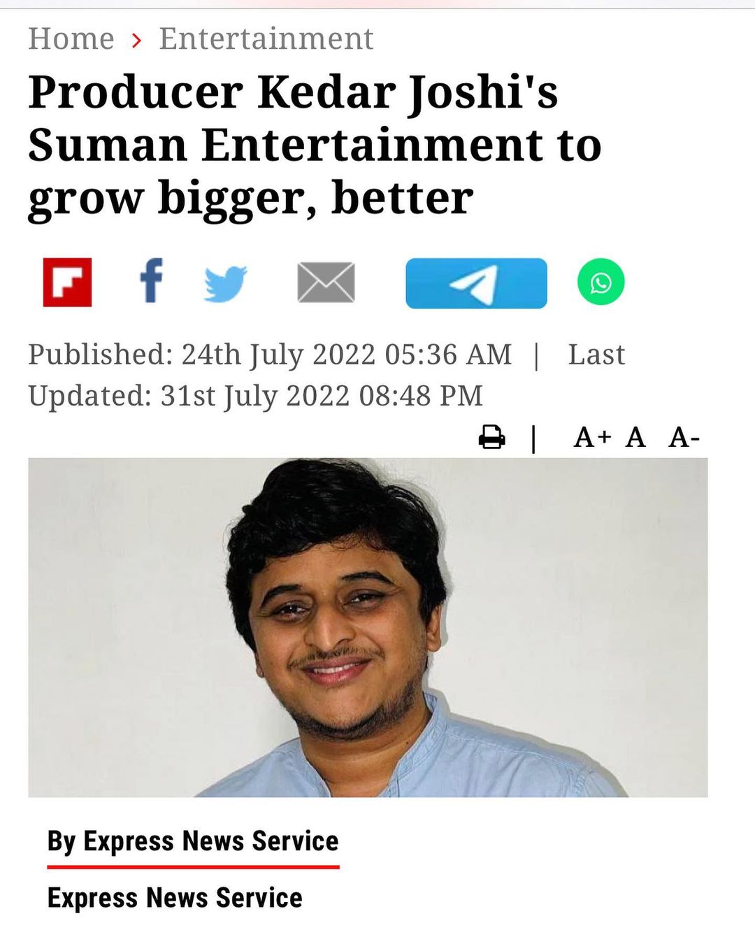 One of the top publications of @sumanentertainment.pap which has 36 likes and 9 comments