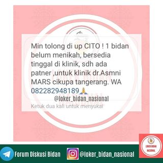 One of the top publications of @loker_bidan_nasional which has 222 likes and 23 comments