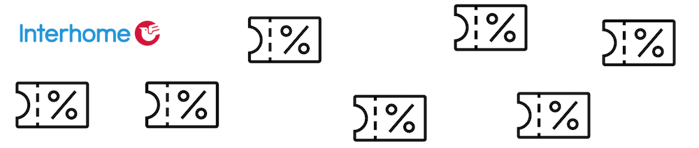 Interhome-banner med rabattkoder