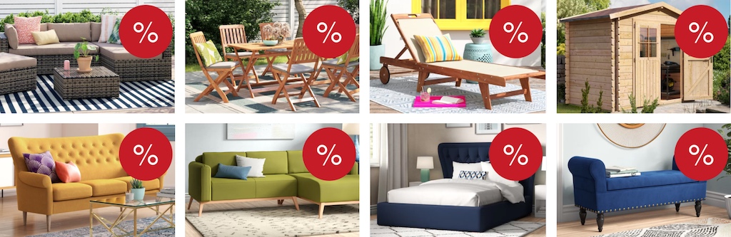 Wayfair Rabatt-banner