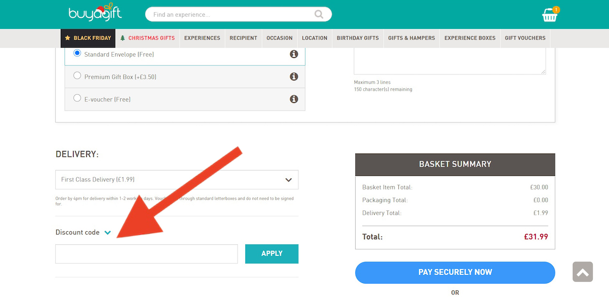 Buyagift shop voucher code