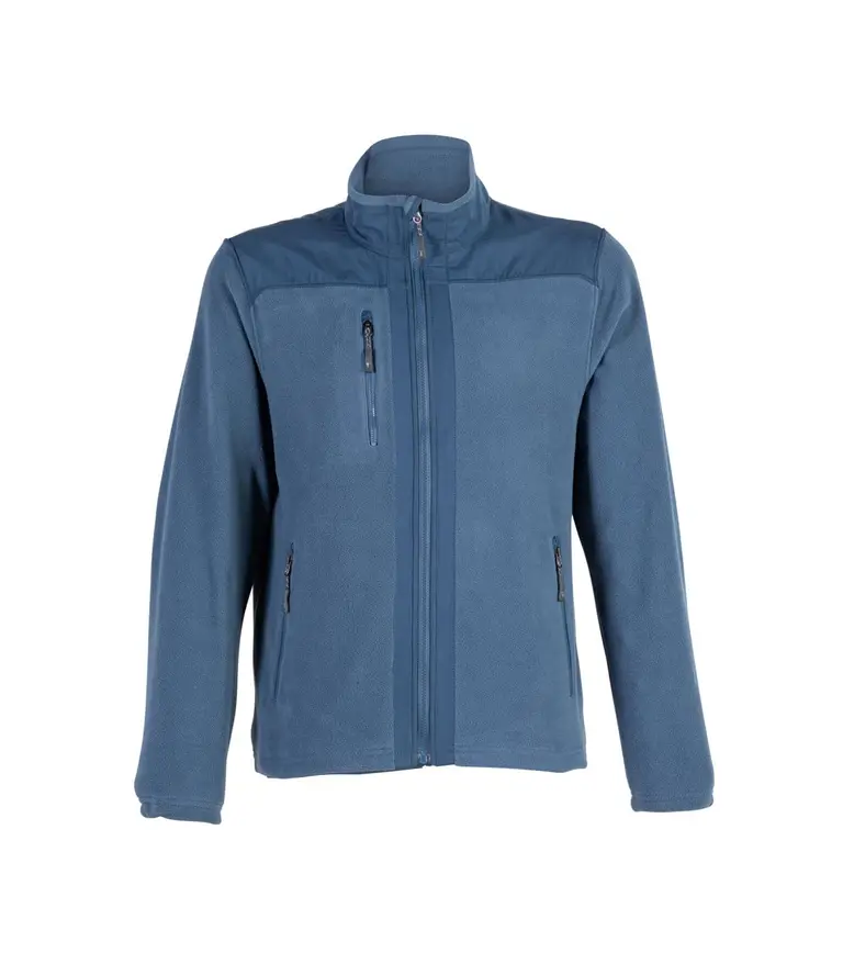 Micropolar Tela Plana Manga Larga Hombre - Azul - vista 1