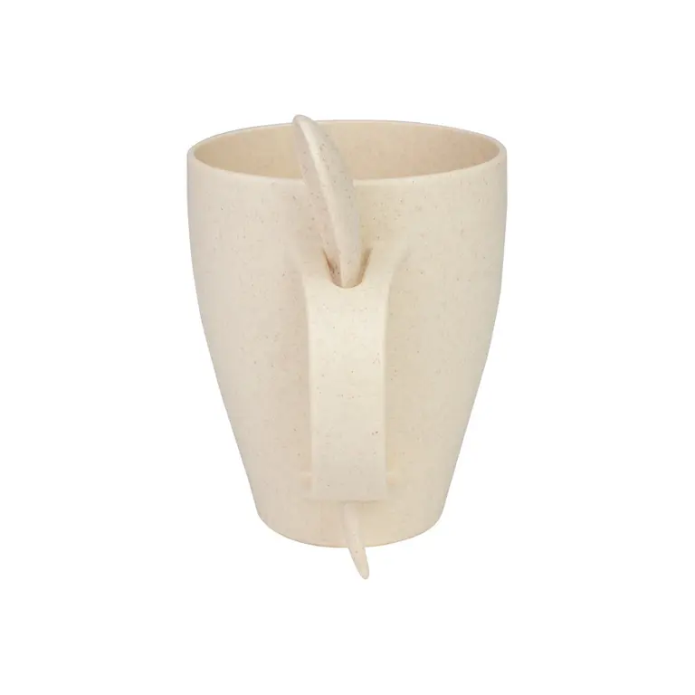 Mug de caña de Trigo con Cuchara 400cc