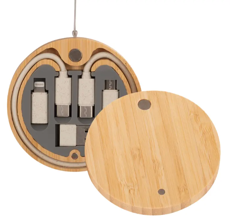 Connect Multicargador 6 en 1 de Bamboo y Trigo.