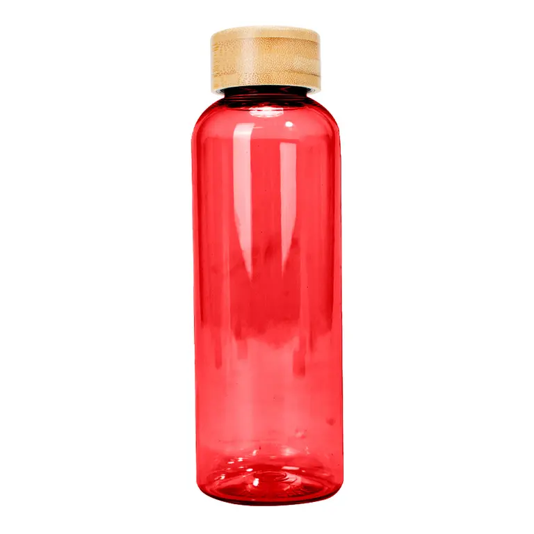 Botella PET tapa bamboo "AINOA" 550cc