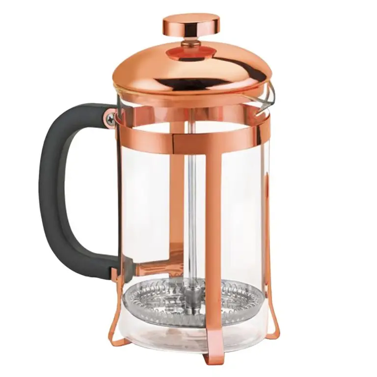 Set de Cafetera Francesa y Tazas Encobrizada M82