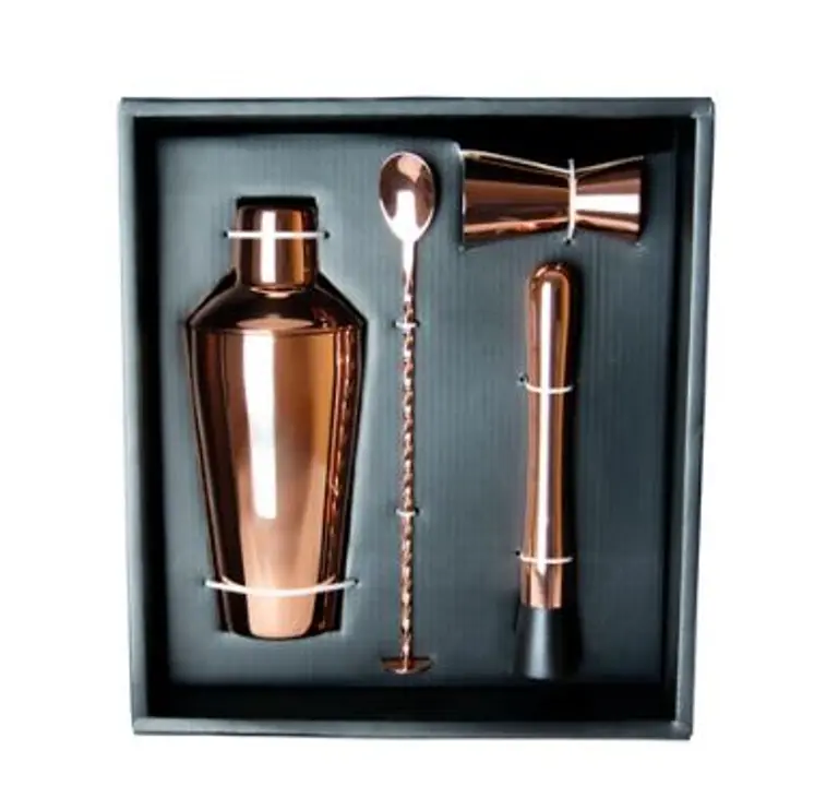 Set de Cocteleria Profesional Cobres- 4 piezas