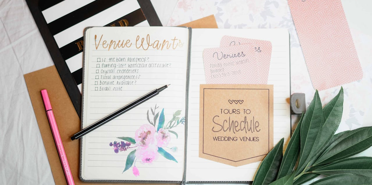 cahier d'organisation de notes pour event planner