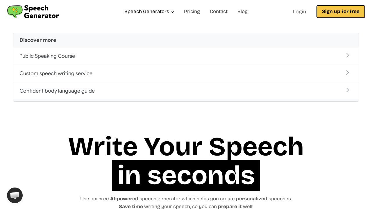 Speech Generator AI