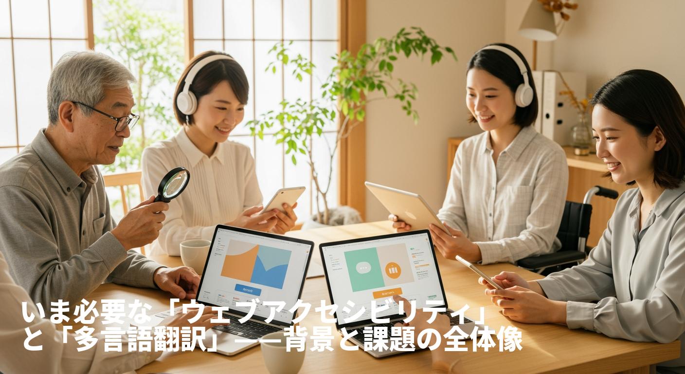 1行タグ・最短3分で「アクセシビリティ」と「多言語翻訳」を同時導入——Accessdoveがビジネスを変える理由