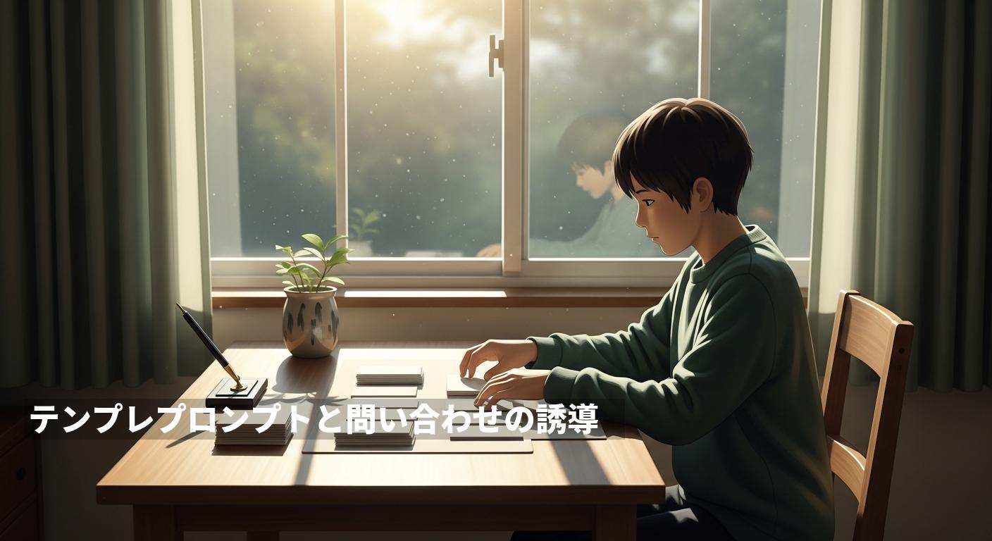 テンプレプロンプトと問い合わせの誘導