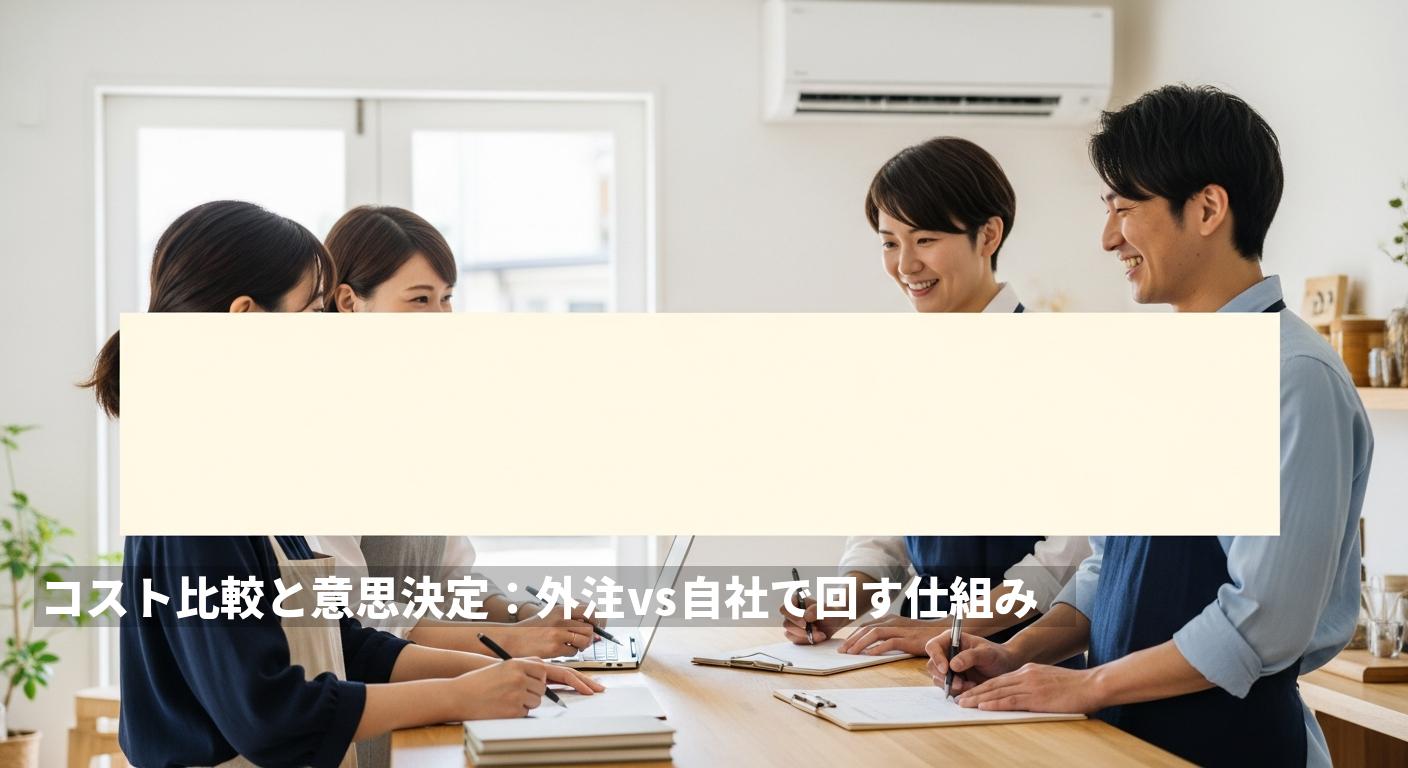 コスト比較と意思決定：外注 vs 自社で回す仕組み