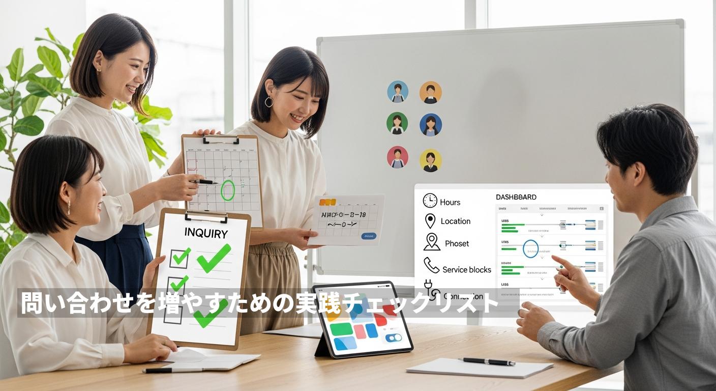 問い合わせを増やすための実践チェックリスト