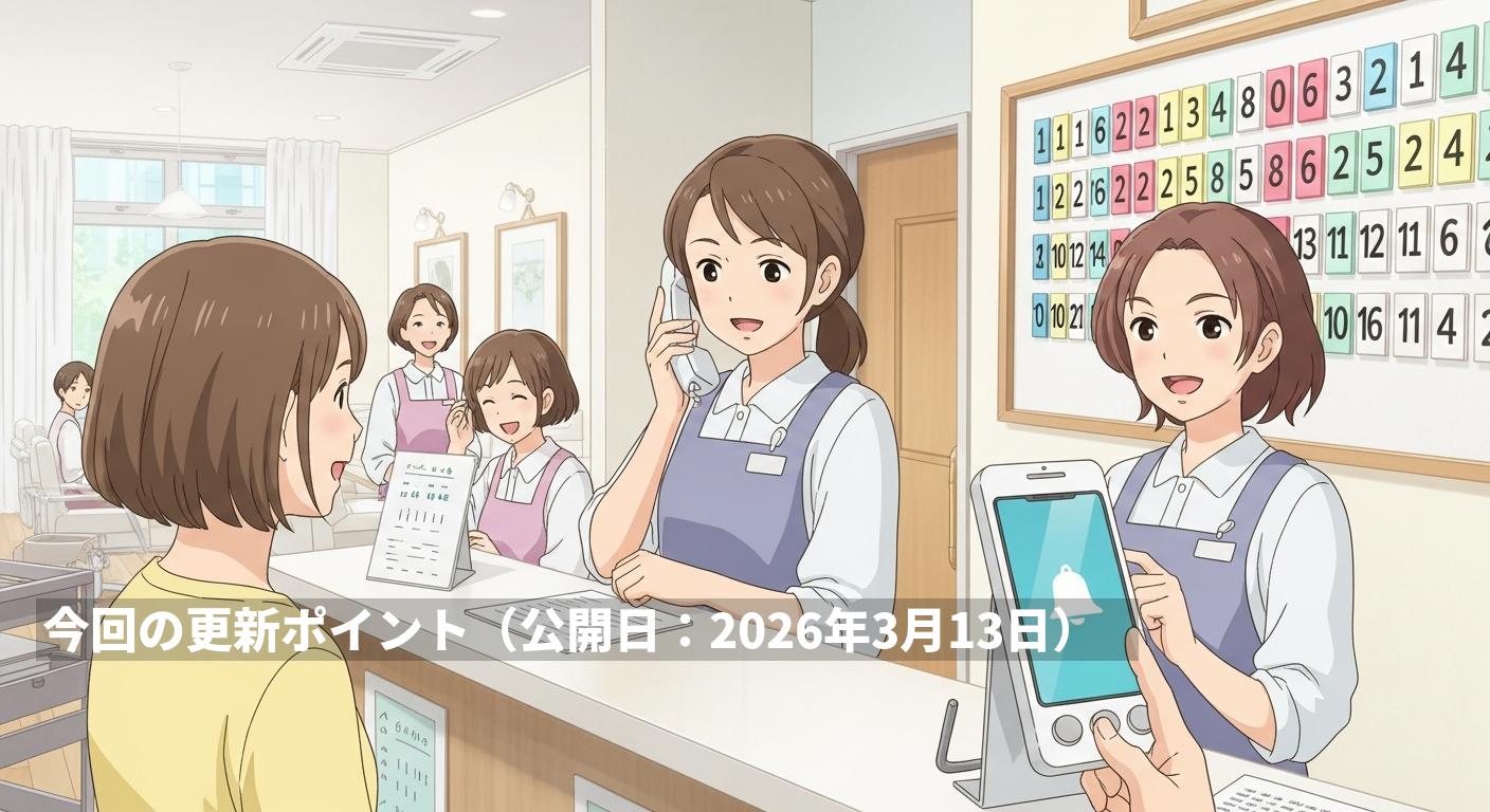 今回の更新ポイント（公開日：2026年3月13日）