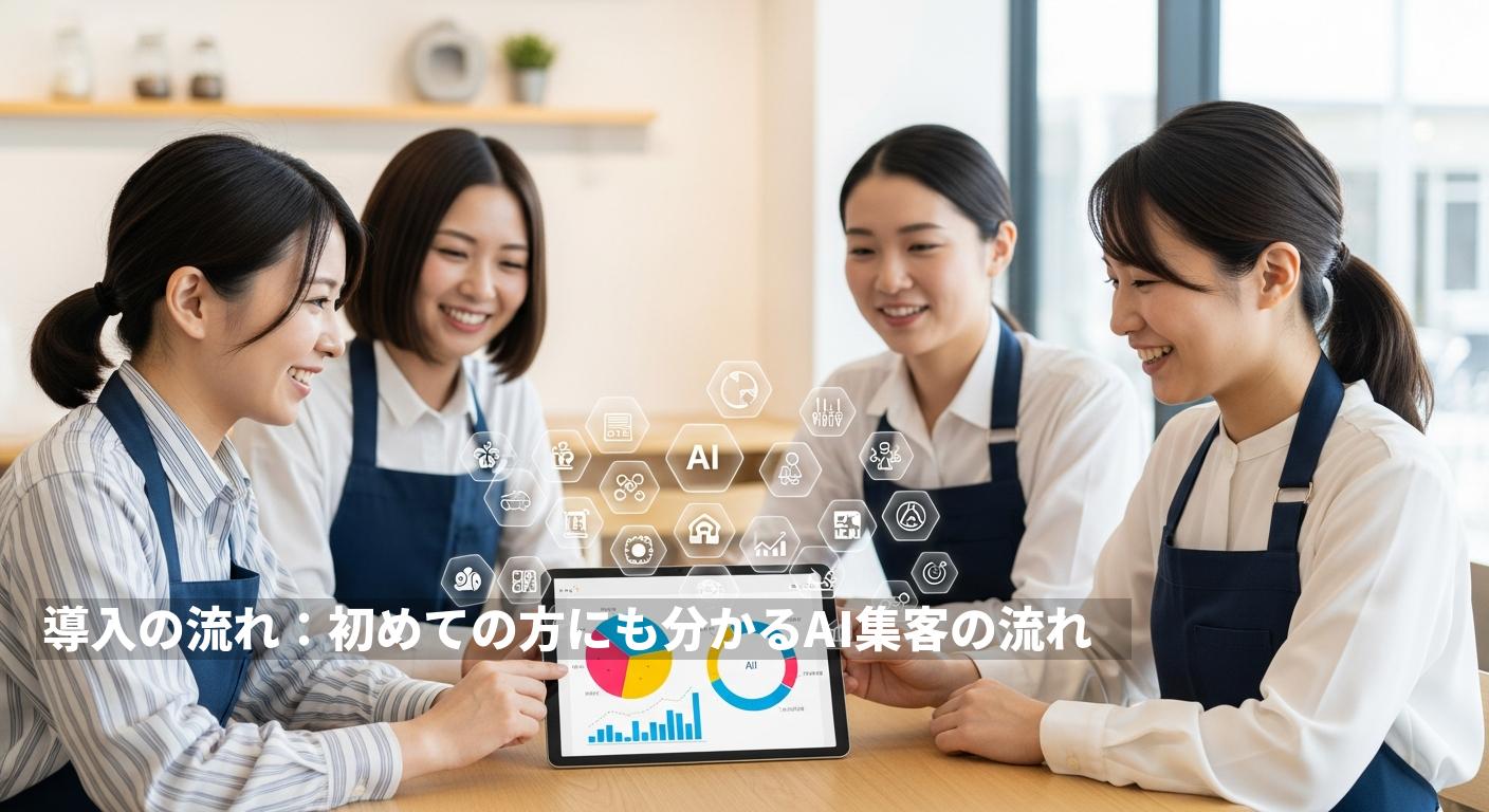 導入の流れ：初めての方にも分かるAI集客の流れ