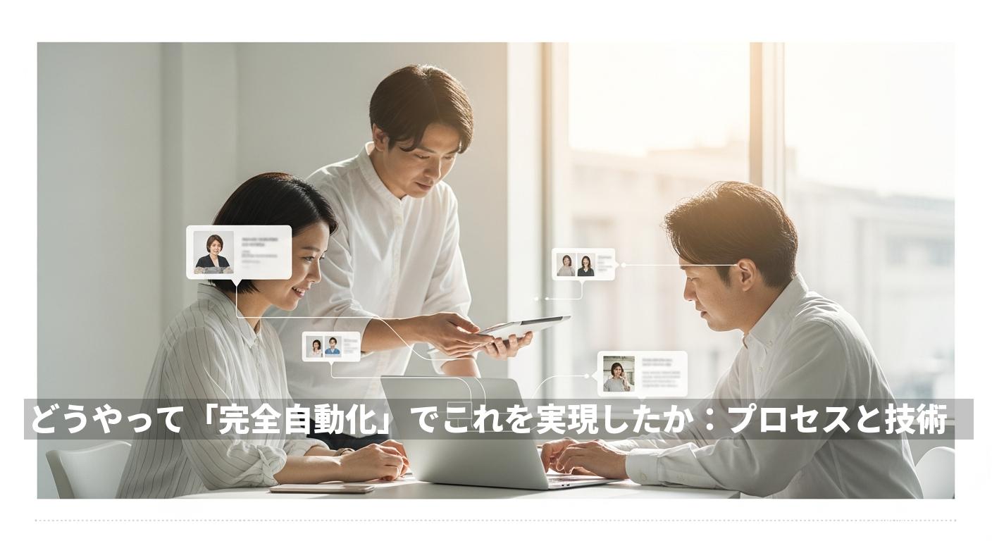 どうやって「完全自動化」でこれを実現したか：プロセスと技術