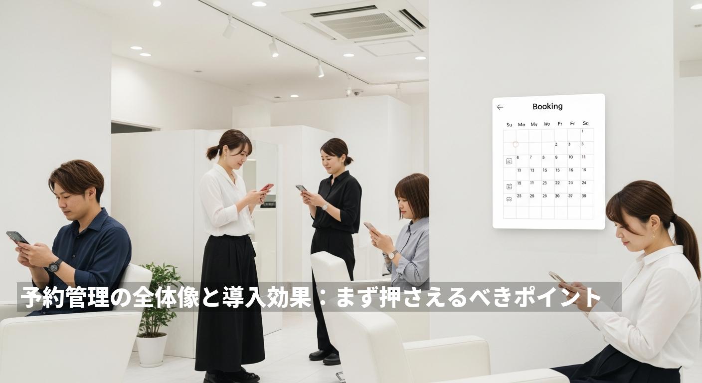 予約管理の全体像と導入効果：まず押さえるべきポイント