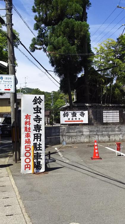 鈴虫寺 駐車場 - メイン写真: