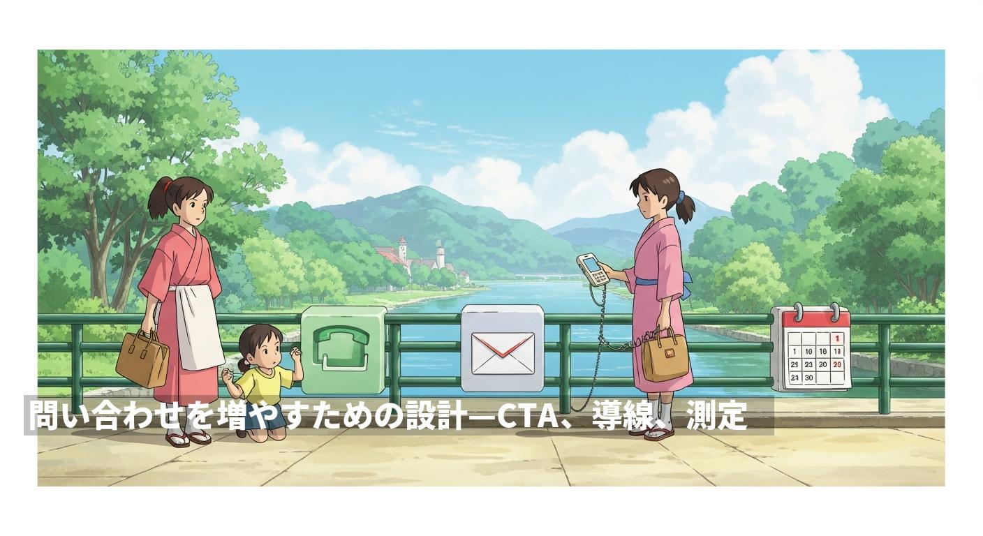 問い合わせを増やすための設計—CTA、導線、測定