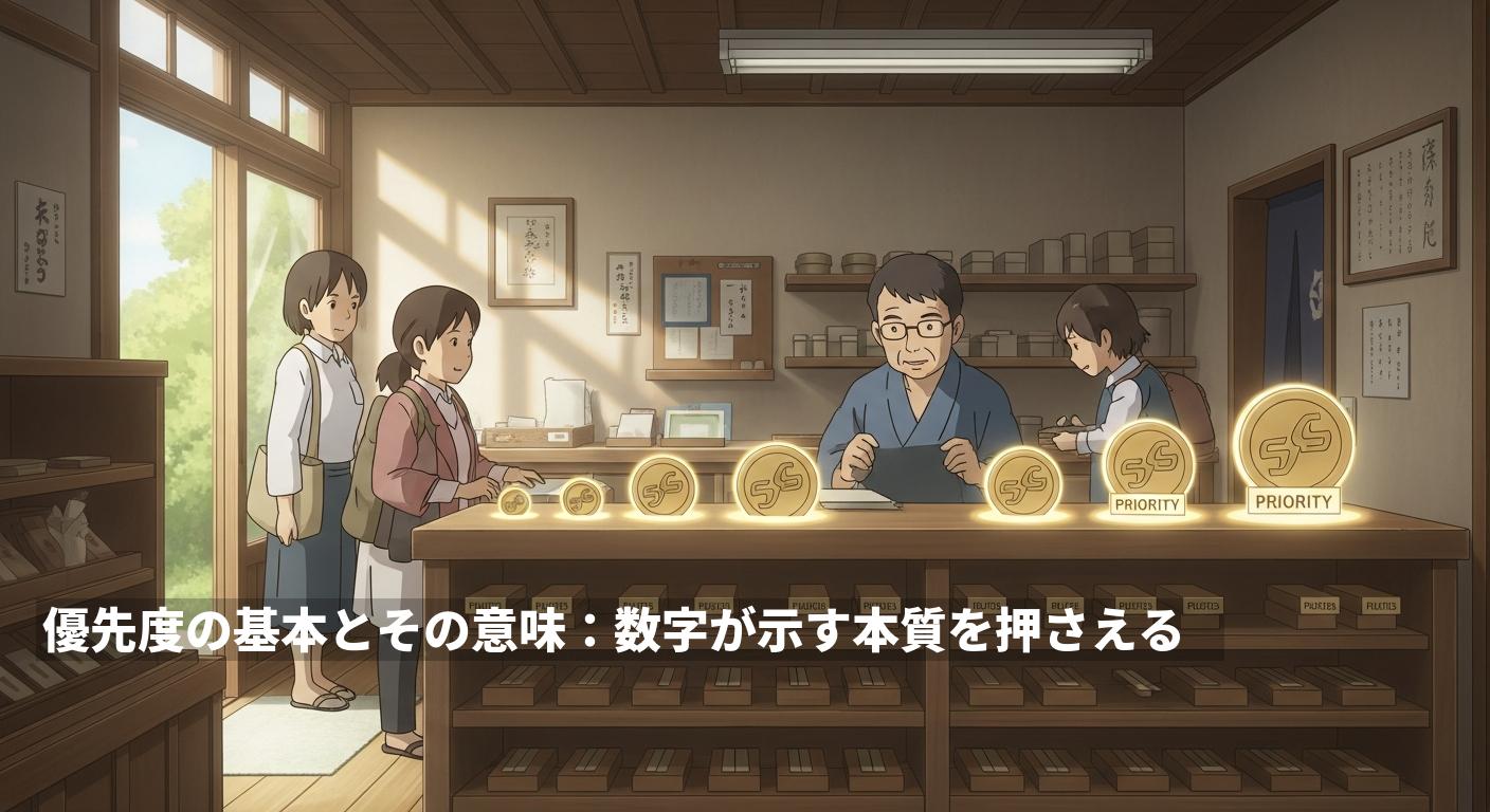 優先度の基本とその意味：数字が示す本質を押さえる
