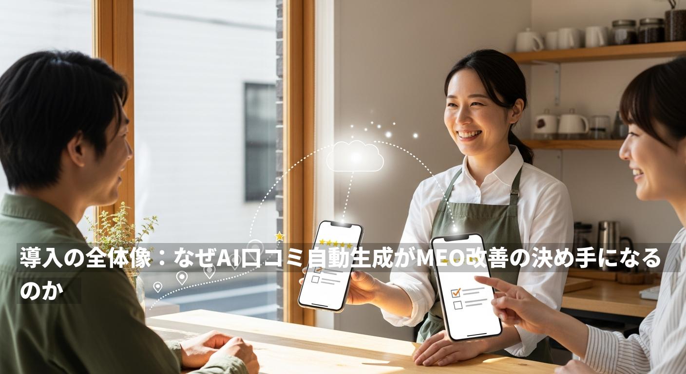 導入の全体像：なぜAI口コミ自動生成がMEO改善の決め手になるのか