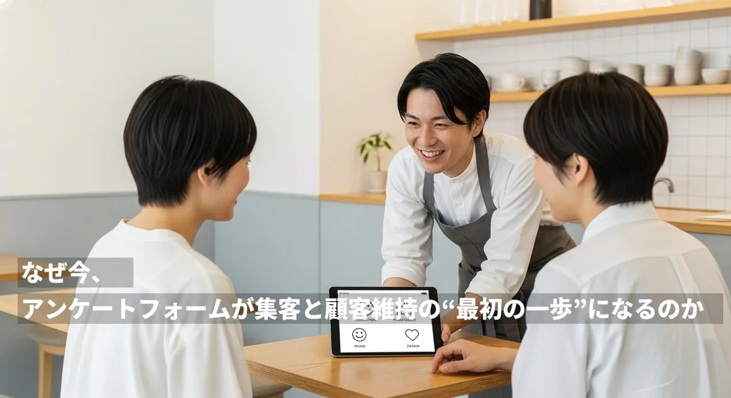  なぜ今、アンケートフォームが集客と顧客維持の“最初の一歩”になるのか