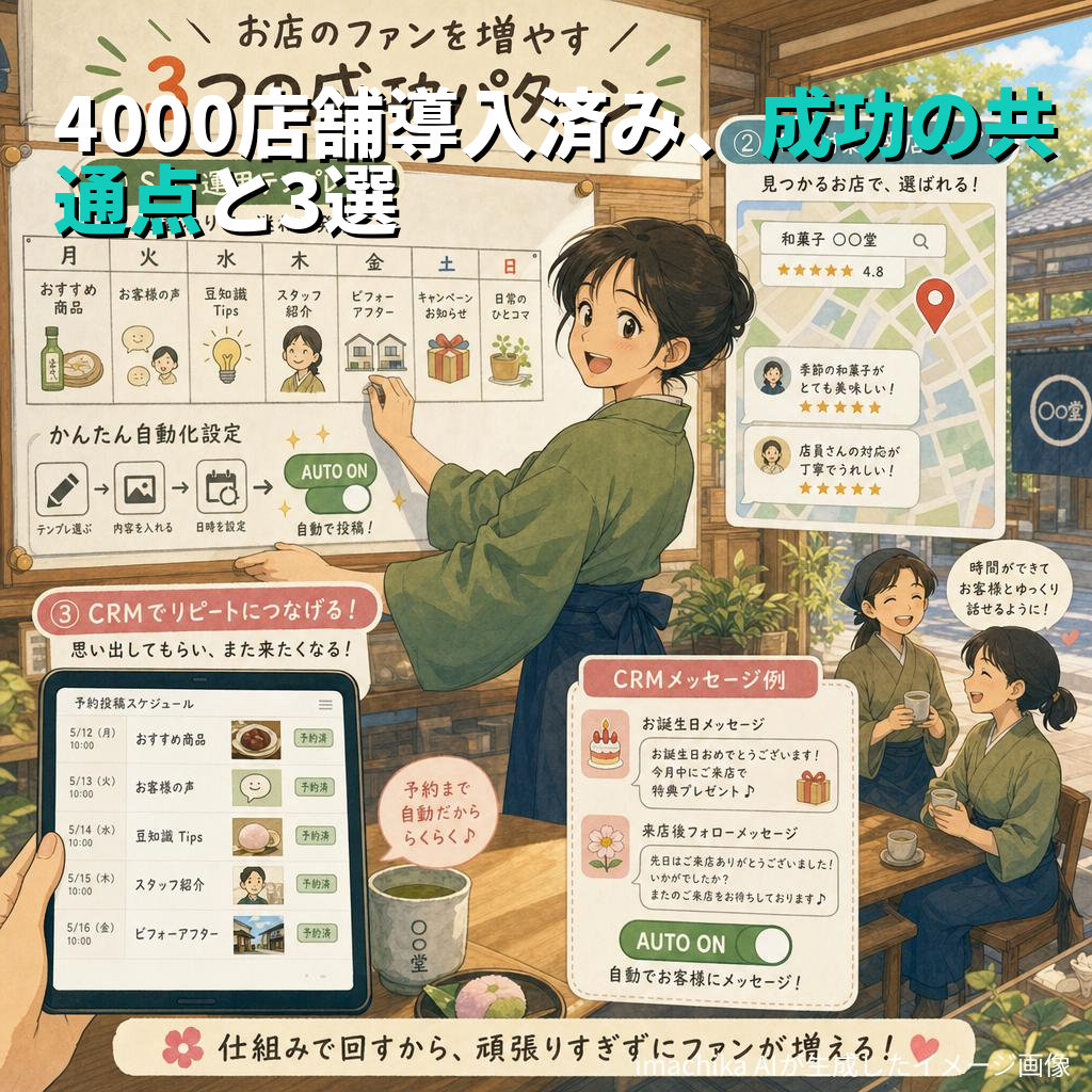 4,000店舗の導入実績に基づく、再現しやすいデジタル集客の3つの型と実践ガイド