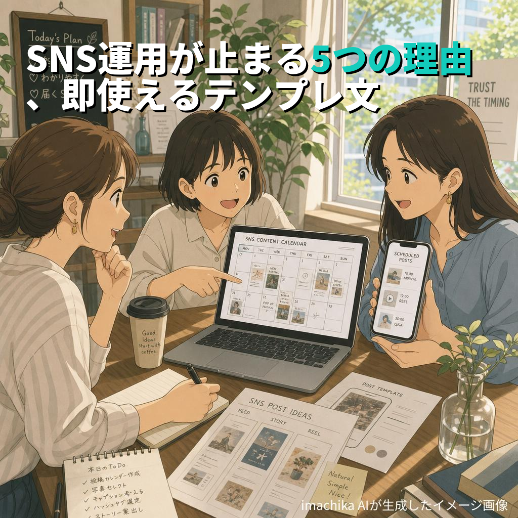 SNS運用が止まる原因を解消して今日から回し始める方法 ― 即使えるテンプレと自動発信の導線設計
