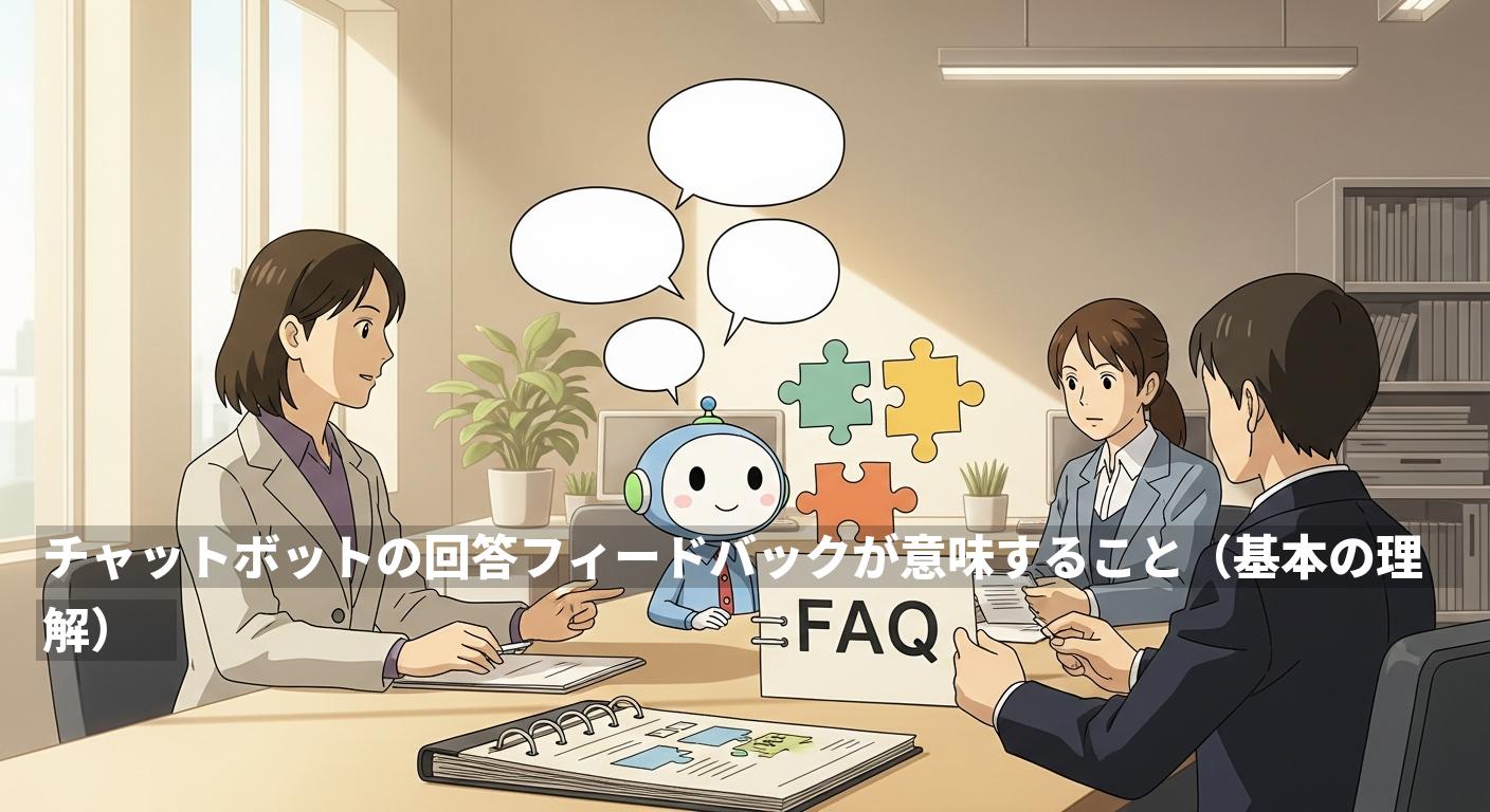 チャットボットの回答フィードバックが意味すること（基本の理解）
