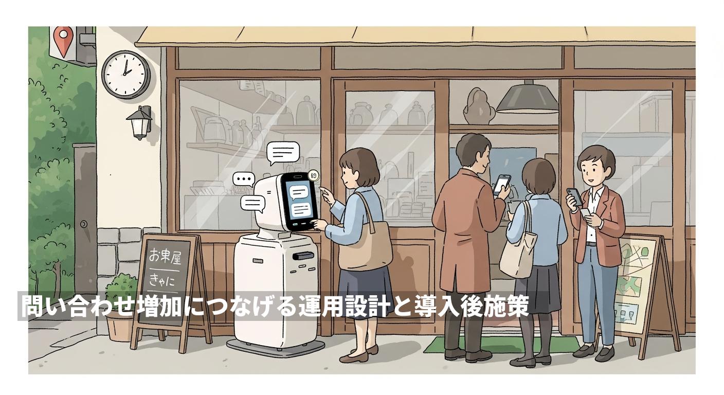 問い合わせ増加につなげる運用設計と導入後施策