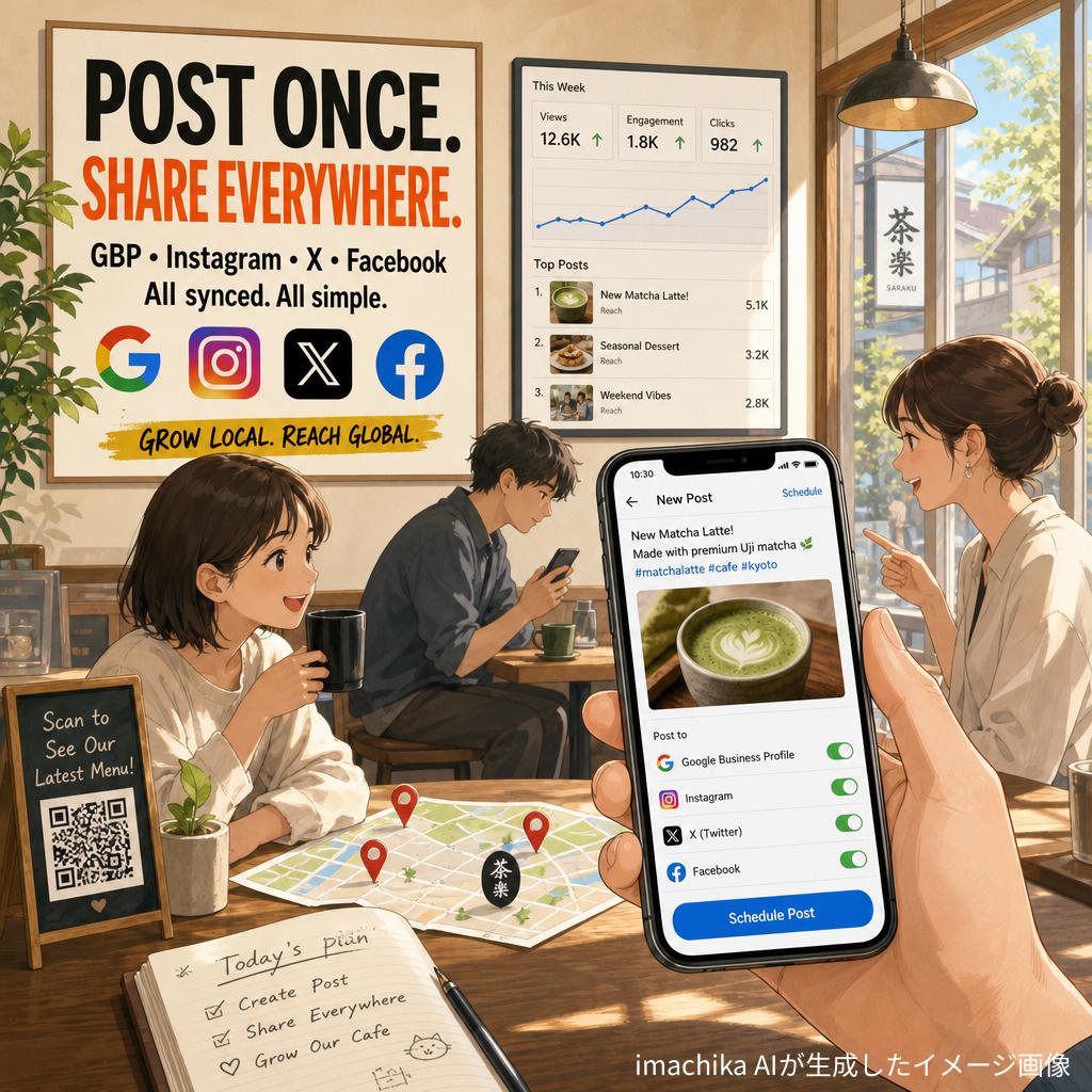 MEO×SNS連携で地図検索から予約までを自社で完結させる実践設計図──担当者が週明けに動き出せる具体フロー