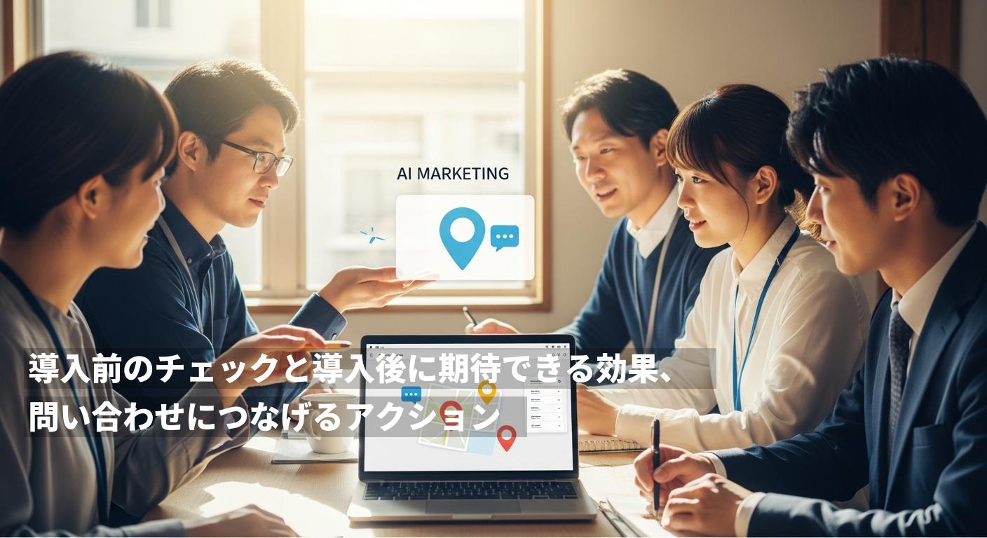 導入前のチェックと導入後に期待できる効果、問い合わせにつなげるアクション
