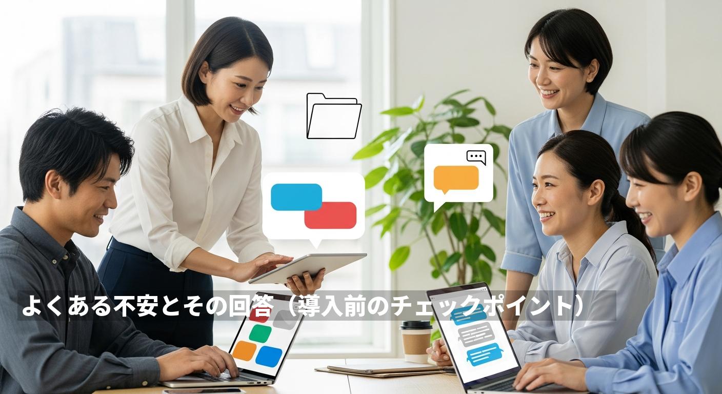 よくある不安とその回答（導入前のチェックポイント）