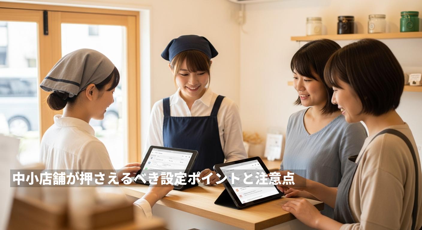 中小店舗が押さえるべき設定ポイントと注意点