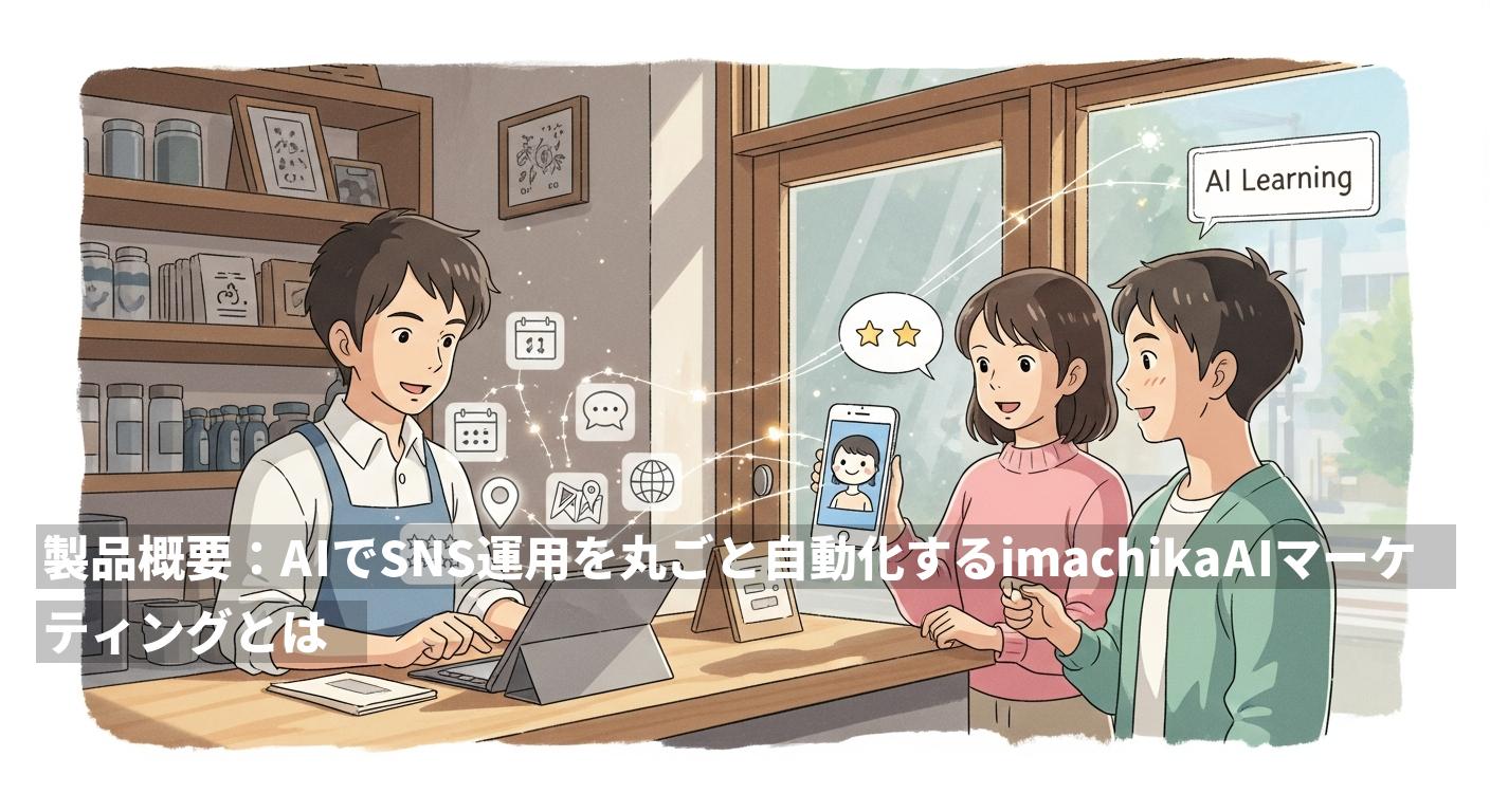 製品概要：AIでSNS運用を丸ごと自動化するimachika AIマーケティングとは