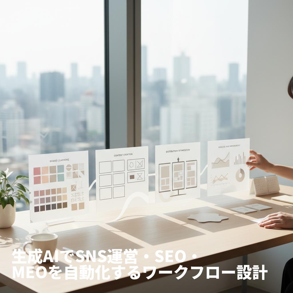 AI機械学習の第一歩：過去投稿10本で「らしさ」を学習し、SNS・SEO・MEOを自動化する方法