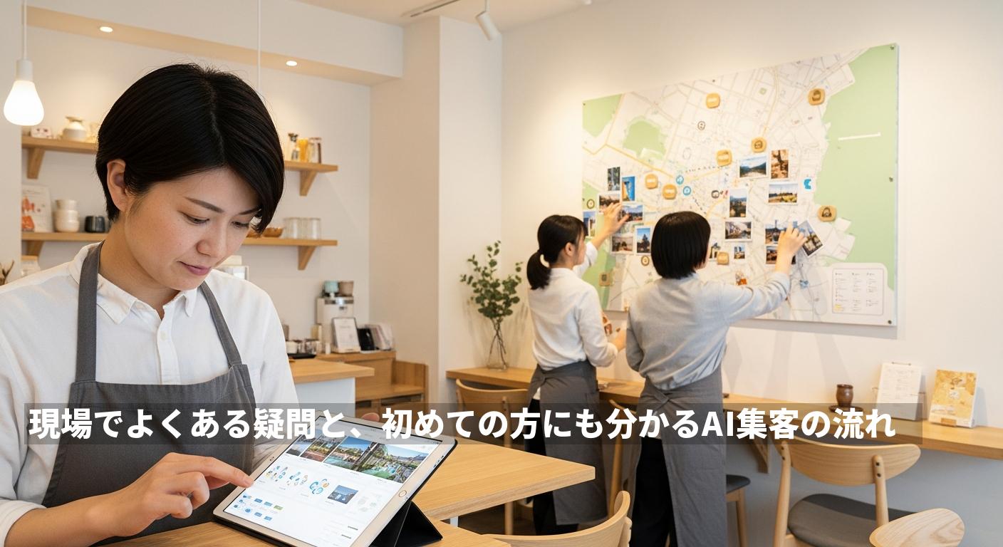 現場でよくある疑問と、初めての方にも分かるAI集客の流れ