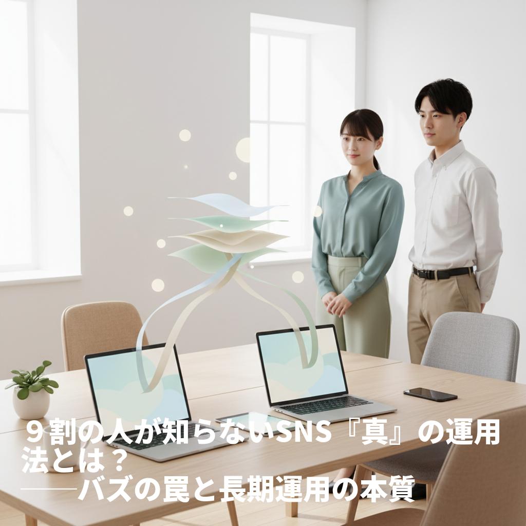 ９割の人が知らないSNS『真』の運用法──バズ依存から脱却し、中長期で勝ち続けるAI自動化の設計図