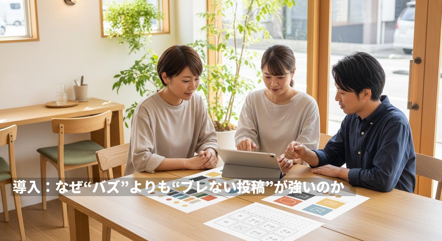 バズがいらないSNS運用で安定集客を実現する方法 — ブレない設計とAI自動投稿で問い合わせを増やす