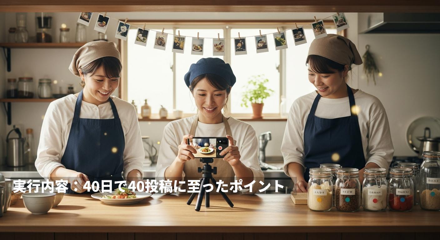 実行内容：40日で40投稿に至ったポイント